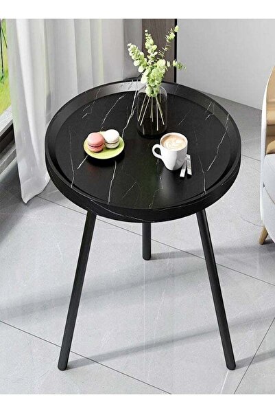 Raffine طاولة قهوة دائرية فاخرة بتصميم عصري متعدد الأغراض على الطراز الاسكندنافي