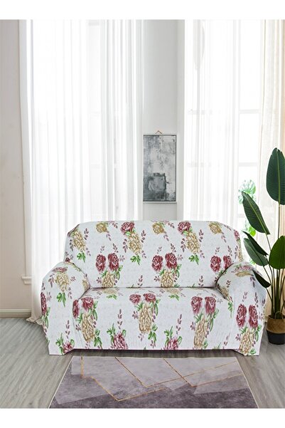 Raffine 3-Seater Exquisitely Floral Designed Wrinkle Free Anti-slip 360-degre...