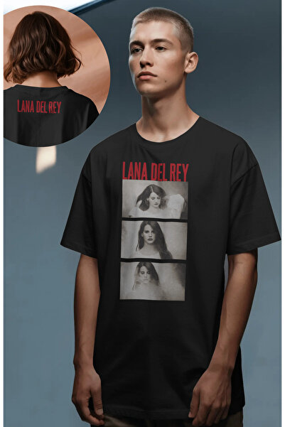 Fuddy Moda تيشيرت مطبوع عليه نص لانا ديل راي للجنسين