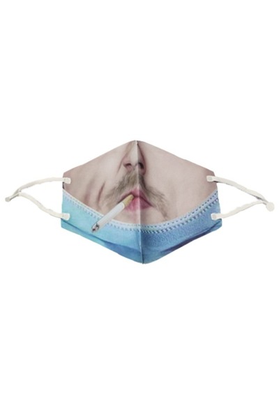 Raffine قناع وجه واقعي بتصميم طباعة ثلاثية الأبعاد مضحك للبالغين