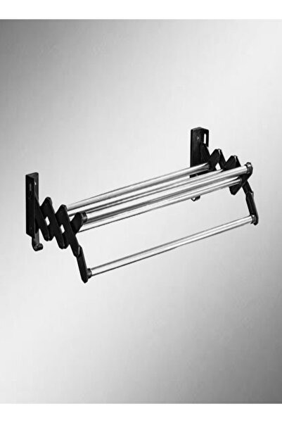 Raffine Bathroom Hardware Towel Rack Foldable Rod Hanger Wall Mounted Storage...