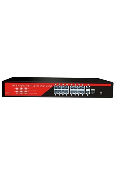 EZCOOL EZ-16PSF-SFP 16 منفذ 16FE+2GE+1SFP جيجابت POE سويتش 240 واط