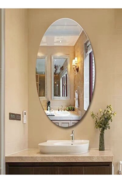 Raffine 1-Piece 3D Art DIY Home Decorative Oval Shape Acrylic Wall Sticker Mi...