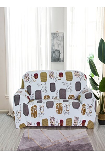 Raffine 3-Seater Exquisitely Floral Designed Universal Size Sofa Cover Wrinkl...