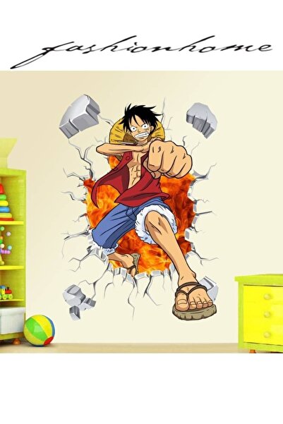 Raffine ملصقات حائط ثلاثية الأبعاد لثقب نافذة مكسور من ون بيس