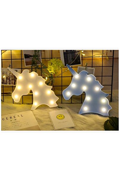 Raffine LED Unicorn Shaped LED Light Table Lamp White Horse Decoration Bedside Lamp Table Decoration Light