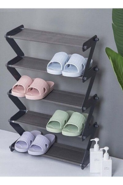 Raffine منظم أحذية متعدد الوظائف بتصميم فريد من نوعه مكون من 5 طبقات، رفوف تخ...