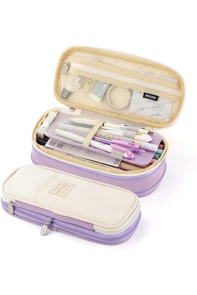 Choice1 Purple Kawaii Pencil Cases Large Capacity Pencil Bag Pouch Holder Box...