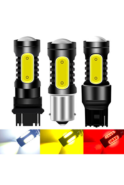 Choice 1156 ba15s P21W أبيض قطعتان 1156 P21W LED BA15S PY21W BAU15S لمبة 12 ف...