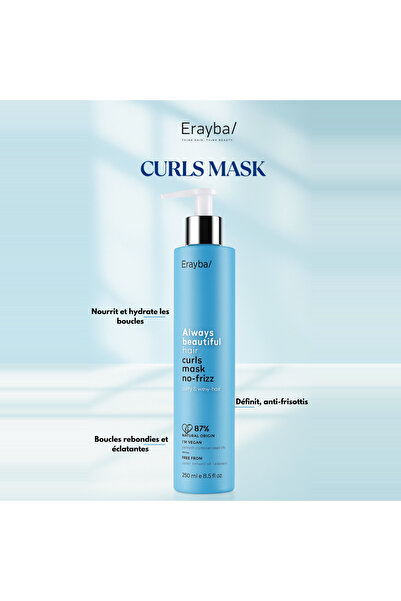 Erayba إرايبا Abh/ قناع كيرلز – تحديد تجعيد الشعر ومضاد للتجعد 250 مل