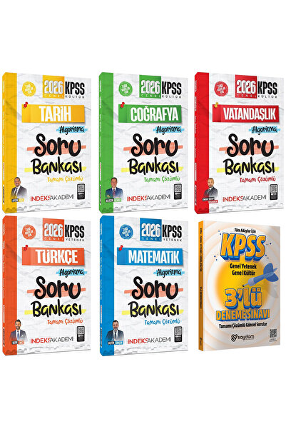 İndeks Akademi Yayıncılık 2026 KPSS Algoritma Serisi Tüm Dersler Çözümlü Soru...