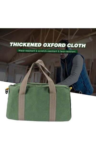 Bukela 18" Canvas Tool Bag – Thickened, Army Green