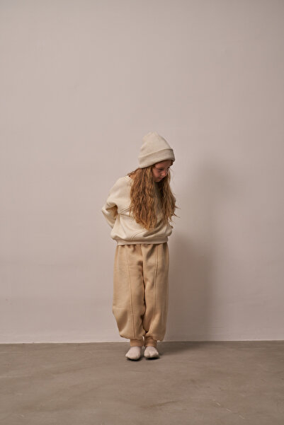 Oh La La Koala For Little Ones Σετ αθλητικής φόρμας με λεπτομέρεια ραφής σε μπεζ χρώμα