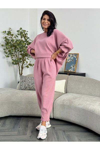 RAMONA BADESCU EXCLUSIVE Σετ βελούδινου ριμπ – oversized κόψιμο