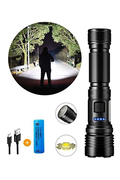 Bukela مصباح يدوي بقوة 20 ألف لومن - 7 أوضاع، مغناطيس، IPX7