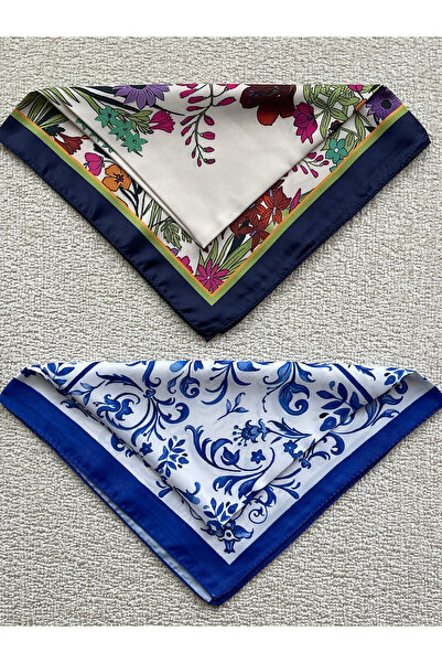 Rupen Kraft 45X50 Cm 2 bucăți Bandana din satin Fular din satin Accesoriu pen...