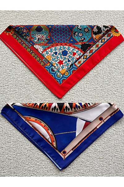 Rupen Kraft 45X50 Cm 2 bucăți Bandana din satin Fular din satin Accesoriu pen...