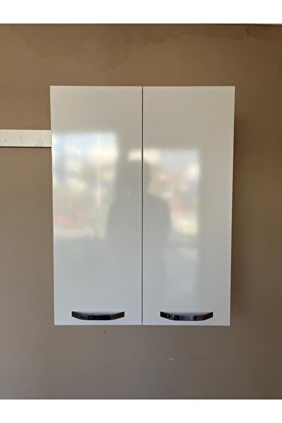 modulerkesim 60CM x 80CM MDF Mutfak Üst Dolap Modülü 2 Kapaklı