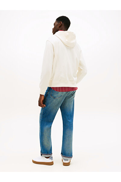 Tommy Hilfiger Kapüşon Yaka Sarı Erkek Sweatshırt MW0MW40066Z00_HERALD SKYLINE HOODY