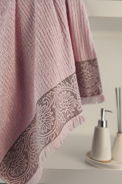 Sevim Бамбукова та бавовняна рельєфна пудова рушник для ванної кімнати - надзвичайно м'який та водопоглинаючий - 70x140 см