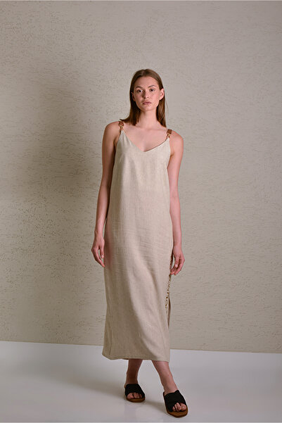 KASHA 24YE112 Varak Baskılı Elbise