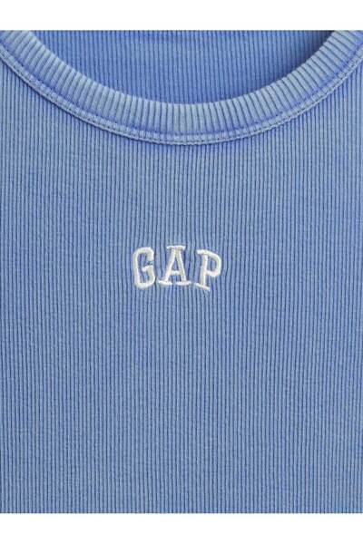 GAP Kız Çocuk Mavi Gap Logo Askılı Elbise