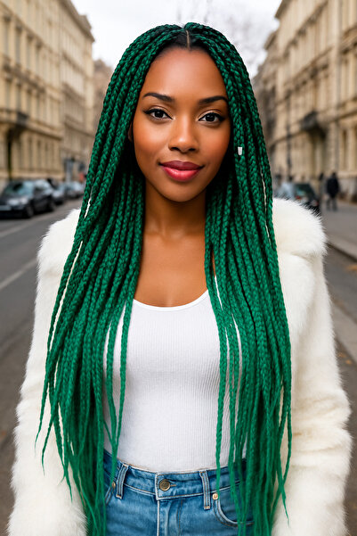 TAKIŞTIR Αφρικανική πλεξούδα ζέντζι Πλεξούδα Μποξ Δίχρωμη Ομπρέ Συνθετικά Μαλλιά 60cm 100γρ.