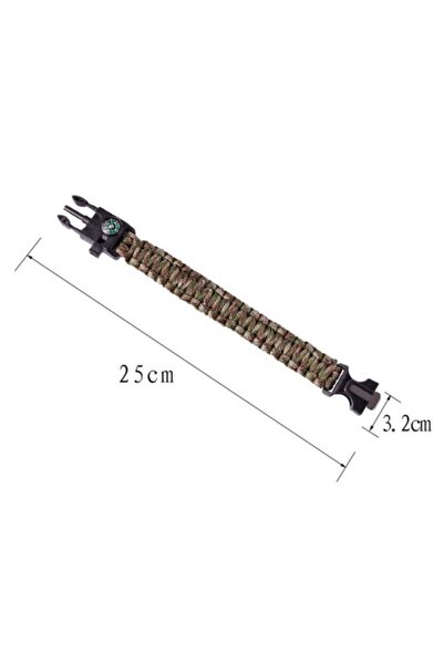 Lisinya Çok Amaçlı Paracord Hayatta Kalma Bilekliği
