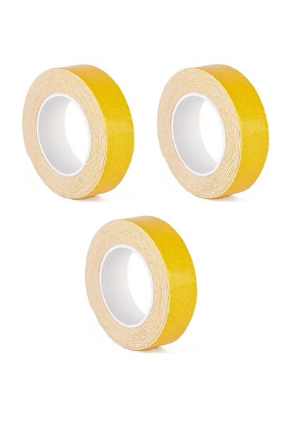 KARTALLAR ETİKET 3 Adet Çift Taraflı Yapıştırma Köpük Bantı (2CMX2MT)-tablo A...