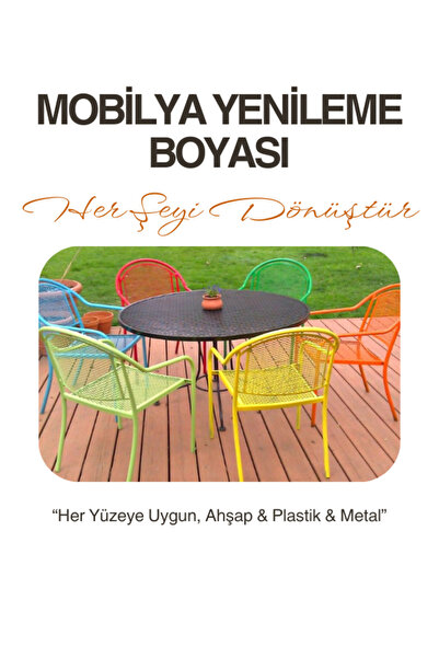 BARS HERBOY Yeni Nesil Dönüşüm Boyası - Ahşap, Metal, Beton, Cam, Plastik, Taş, Seramik, Mermer Yüzeylere