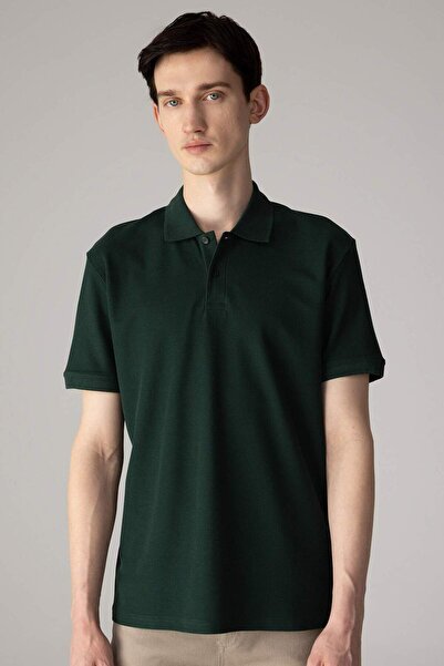 DeFacto %100 Pamuk Regular Fit Polo Yaka Kısa Kollu Basic Düz Pike Kumaş Tişö...