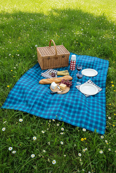 LIGHTINGHM 200x145 cm Kılıflı Su Geçirmez Piknik Örtüsü