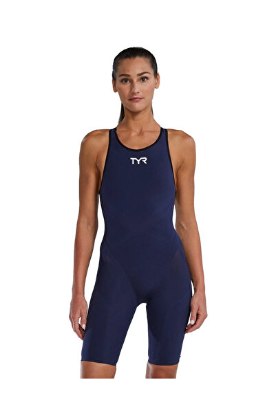 sporsuit ملابس سباحة نسائية من TYR W VENZO OPBK باللون الأزرق الداكن لسباقات ...