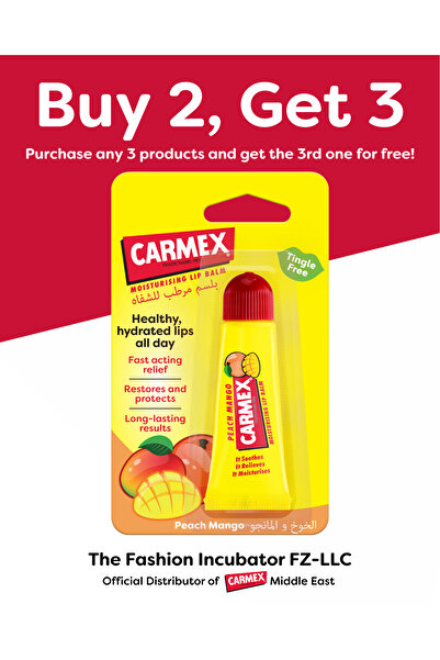 Carmex أنبوب مرطب شفاه بنكهة الخوخ والمانجو 10 جرام