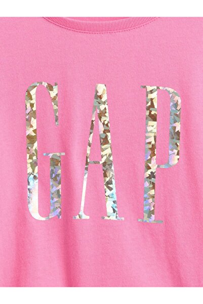 GAP Kız Bebek Pembe Logo T-Shirt
