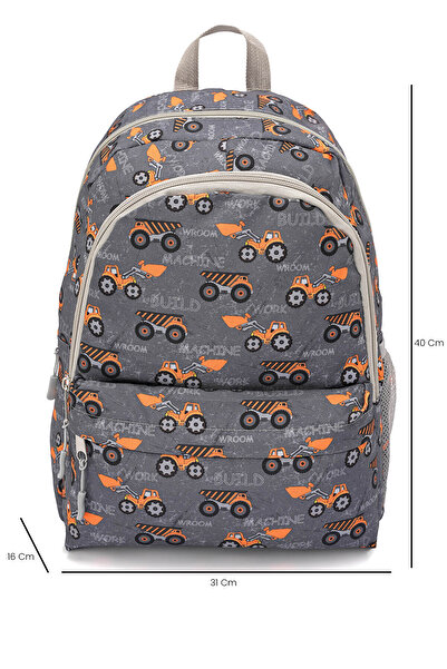 Cambridge Polo Club 3-Piece School Bag Set Gray Truck /Plcan2079.335