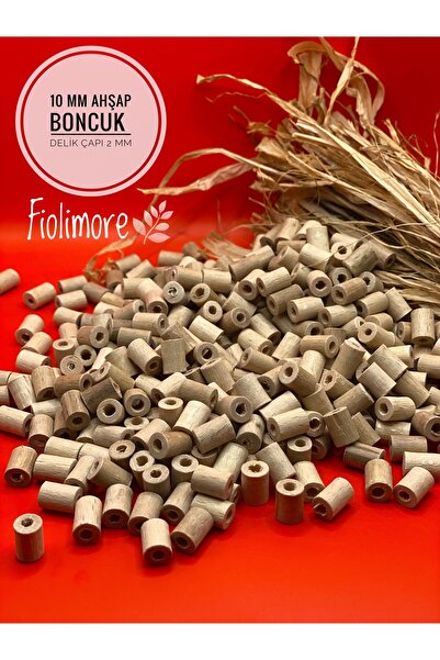 Fiolimore 10 mm neobrađene drvene perle od cijevi (50 grama, 190 komada) prom...