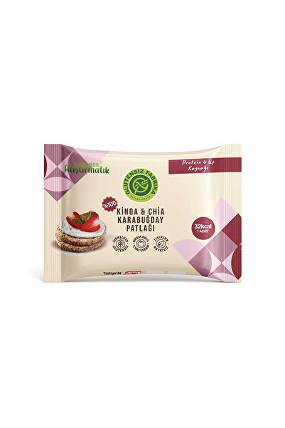 GLUTENSİZ FABRİKA Karabuğday Patlağı Kinoa & Chia 24 G X 10 Paket (GLÜTENSİZ & VEGAN)