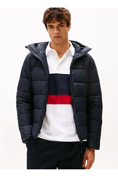 Tommy Hilfiger Обикновено синьо мъжко яке MW0MW41983DW5_ЯКЕ С КАПЮШОН СРЕДНА ТЕЖЕСТ