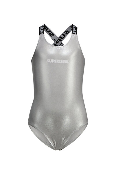 SuperRebel Super Rebel Gümüş Kız Çocuk Mayo R501-5001- basic cool bathing