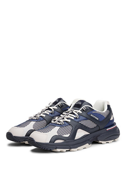 Tommy Hilfiger Beyaz - Lacivert Erkek Sneaker M RUNNER TECH MIX