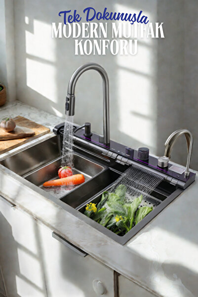 HYPERGROUP Mutfak Evyesi Çok Fonksiyonlu – Bardak Rinseri + Arıtma Suyu Muslu...