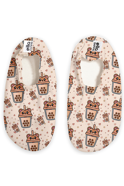 Ella Bonna Unisex Baby and Kids Sea Shoes, Heart Bubble Tea and Pool Booties