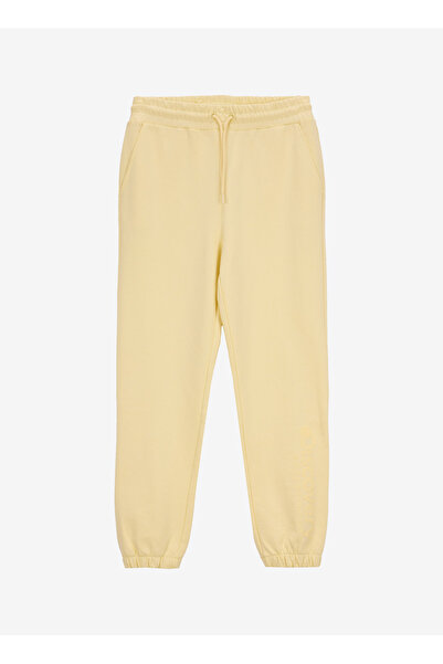 Discovery Expedition D5WL-EA3569 Açık Sarı Relaxed Düz Kadın Eşofman Altı