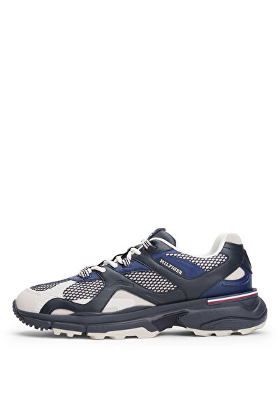 Tommy Hilfiger Beyaz - Lacivert Erkek Sneaker M RUNNER TECH MIX