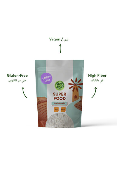GLUTENSİZ FABRİKA Glütensiz Sorgum Unu 500 G