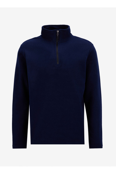 People By Fabrika Bisiklet Yaka Düz Lacivert Erkek Sweatshırt PBF5WM-SWT 5054