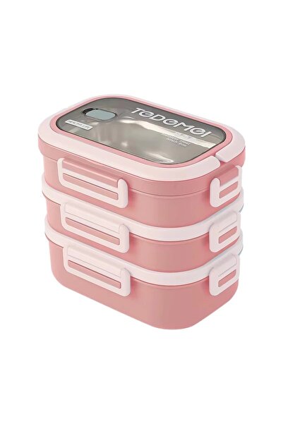 Evistro 3 Layer Stainless Steel Leakproof Storage Container Nutrition Contain...