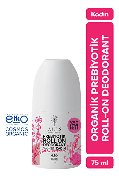 Alls Biocosmetics Organik Prebiyotik Roll On Deodorant 75 ml - Kadınlar Için