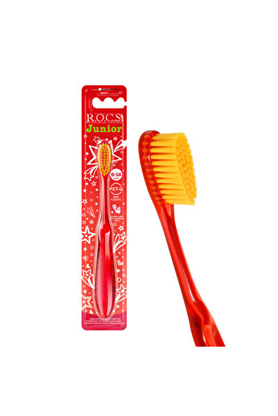 R.O.C.S. R.O.C.S 6-12 yaş Çocuk Kırmızı Manuel Diş Fırçası